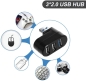 Preview: 180 Grad Drehbarer 3Port Hub Usb 3.0 + 2 Usb 2.0 Adapter Spl