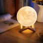 Preview: Led Tischleuchte, Nachtlicht, Mondlicht Mond Lampe 3D Touc