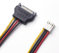 Preview: Stromkabel Adapter Sata 15Pin Stecker Auf Floppy 4Pin Strom