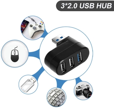 180 Grad Drehbarer 3Port Hub Usb 3.0 + 2 Usb 2.0 Adapter Spl