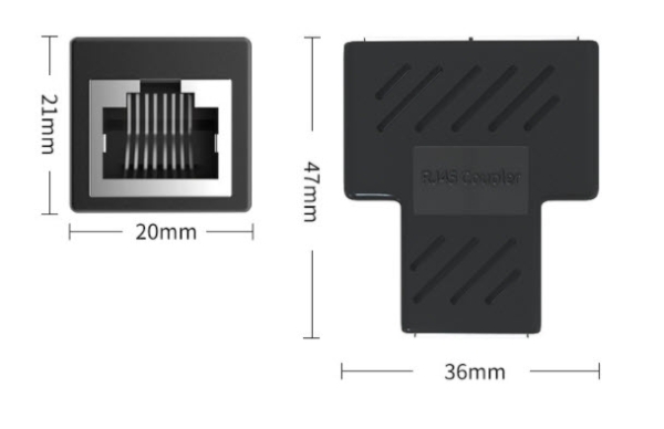 1 Paar Rj45 Rj 45 Verteiler Ethernet Lan Netzwerk Adapter Sp