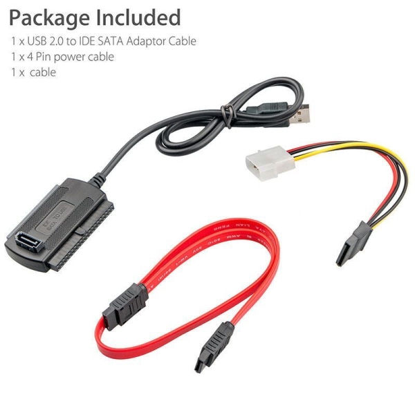 Sata / Pata / Ide Zu Usb 2.0 Adapter Konverterkabel Für Fest