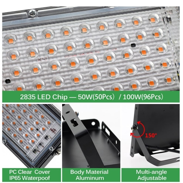 50W Pflanzenlampe Led Pflanzenwachstumsl Grow Light Lamp Pfl