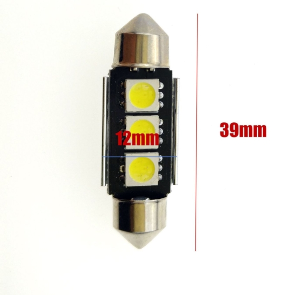 1X Canbus Auto 3 Smd Led 39Mm Sofitte1X Canbus Auto 3 Smd Le